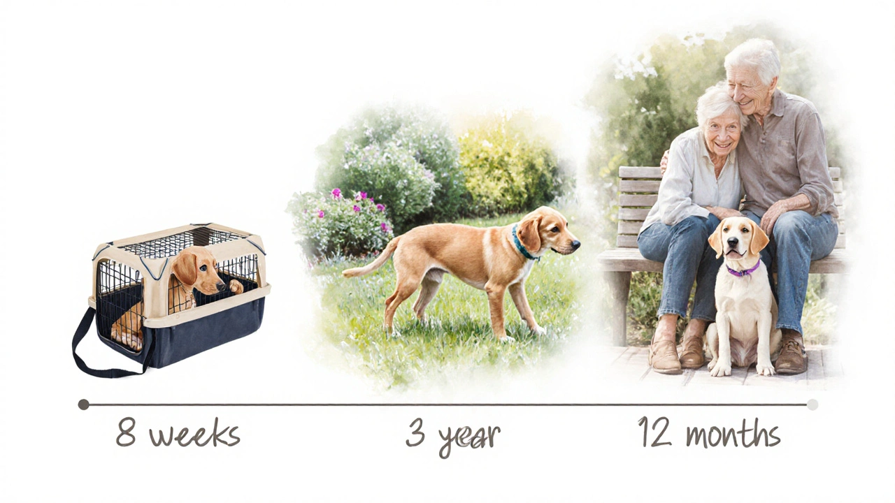 Развитие щенка от новорожденного до верного спутника в течение года.