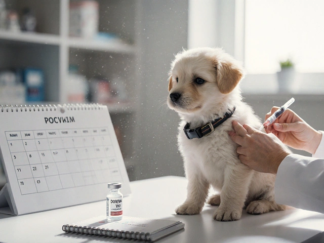 В каком возрасте ставят первую прививку щенку: полный график вакцинации